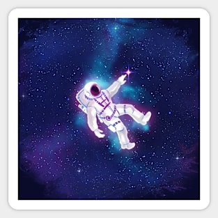 Astronaut Outer Space Sticker